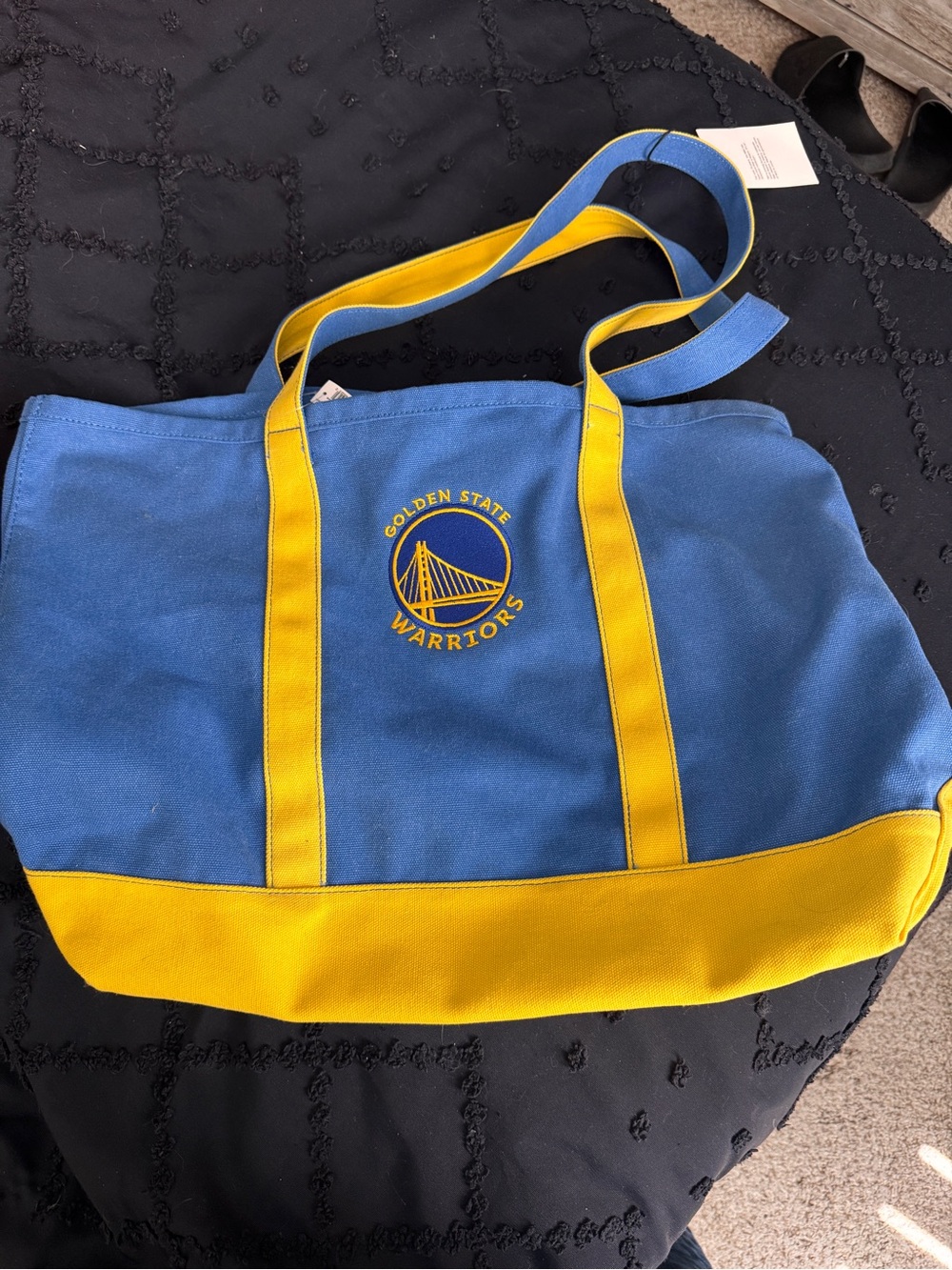 GAP Blue and Yellow Golden State Warriors Tote Bag